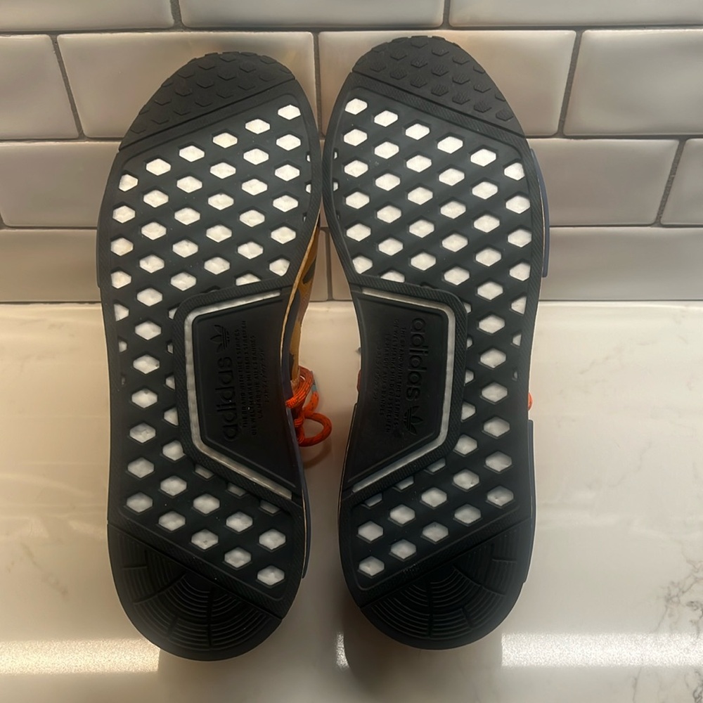Adidas HU NMD SZ 13 worn once like brand new no scuffs no stains no marks.